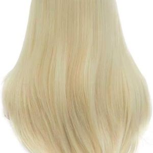 PINKSHOW 613 Blonde Wig Long Straight Platinum Blonde Lace Front Wig.